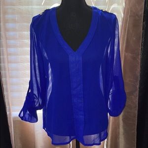 Royal blue blouse/top